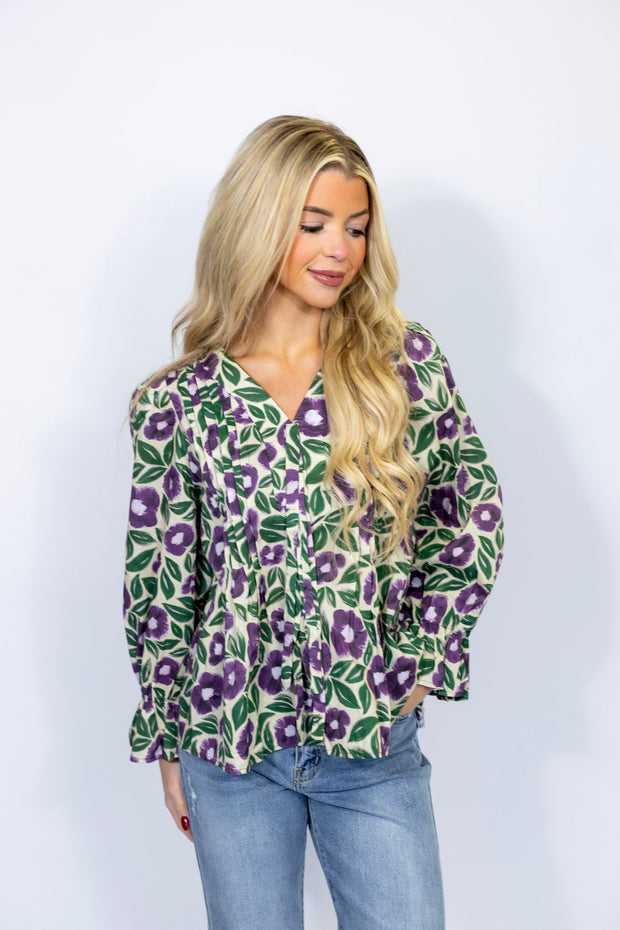 DREAMER FLORAL LONG SLEEVE TOP