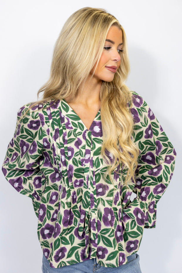 DREAMER FLORAL LONG SLEEVE TOP