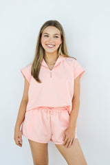 SHORT SLEEVE ZIP SCUBA SWEATER