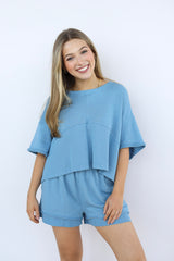 ROXY BOX CUT SHORT SET
