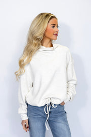 RELAXED COLLAR LONG SLEEVE TOP