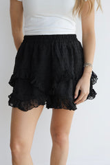 RHEA RUFFLE LAYER SHORTS
