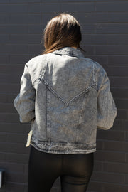 DISTRESSED STATEMENT JACKET