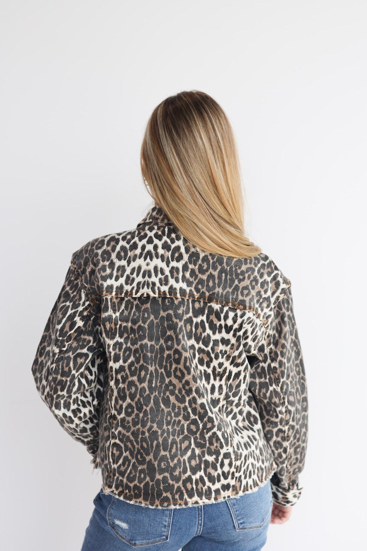 Izzy Leopard Button Jacket