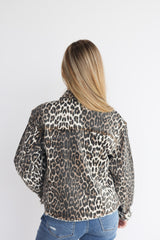 Izzy Leopard Button Jacket