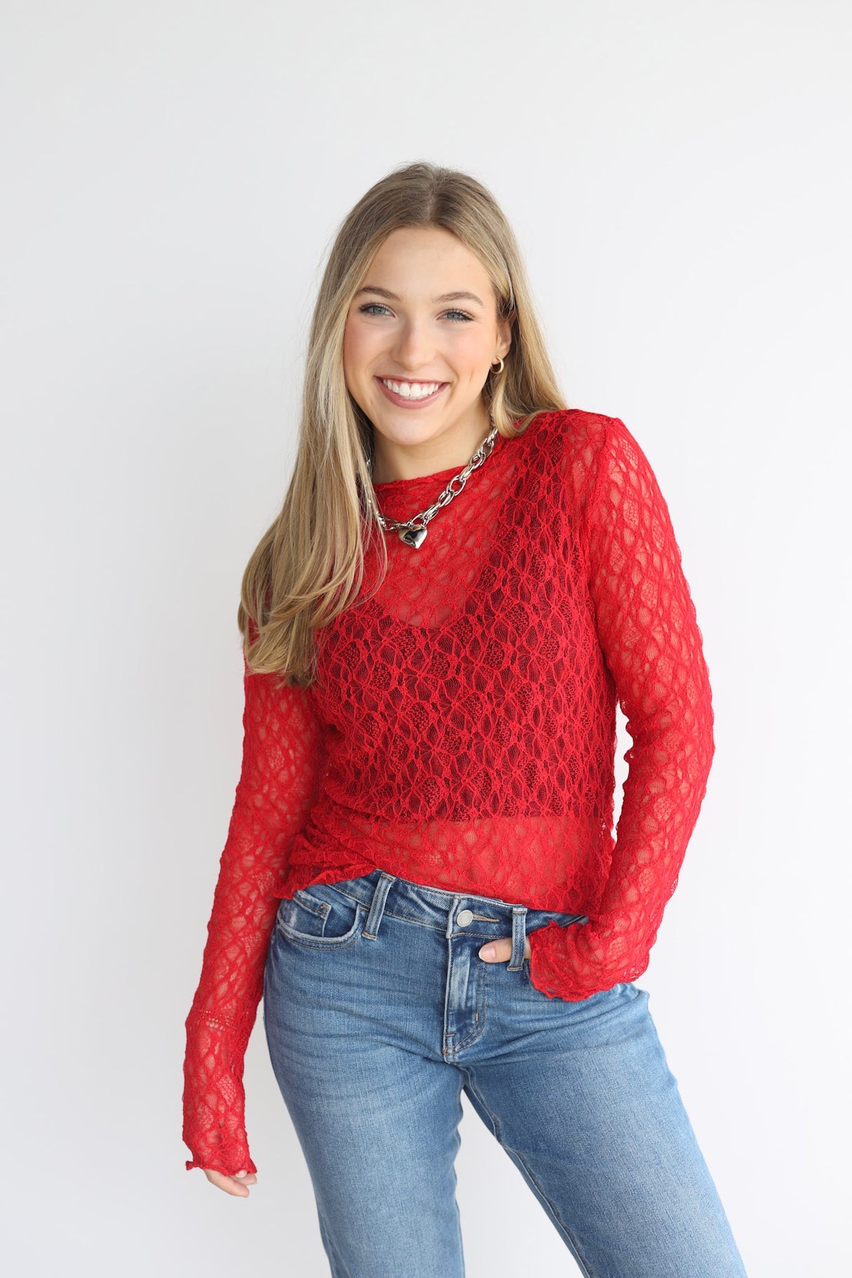 LACIE LACE MESH UNDERSHIRT