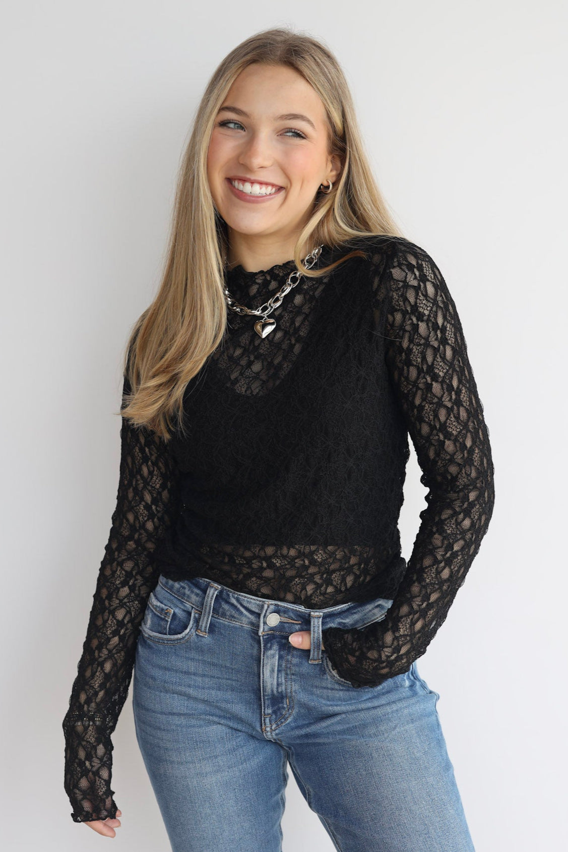 LACIE LACE MESH UNDERSHIRT
