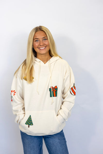 CHRISTMAS PATCHWORK HOODIE