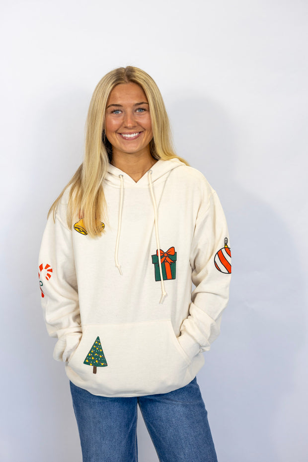 CHRISTMAS PATCHWORK HOODIE