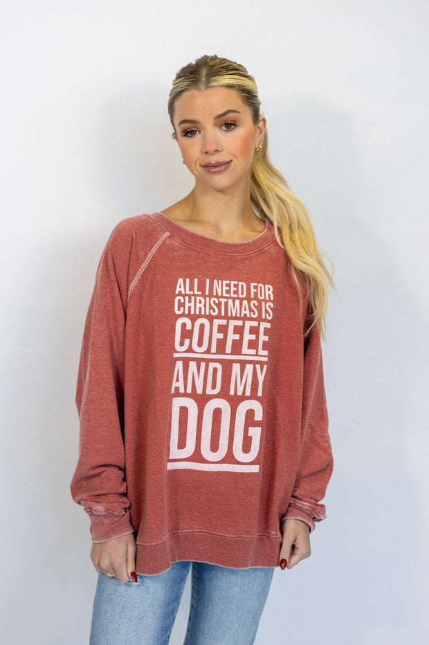 COFFEE & MY DOG SWEATSHIRT