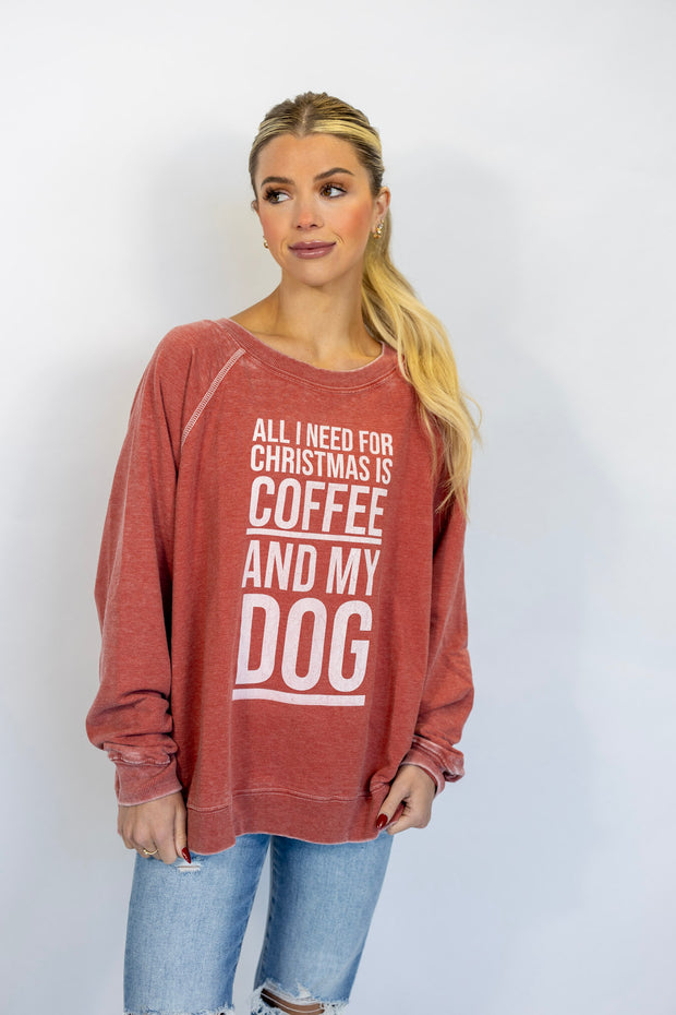 COFFEE & MY DOG SWEATSHIRT