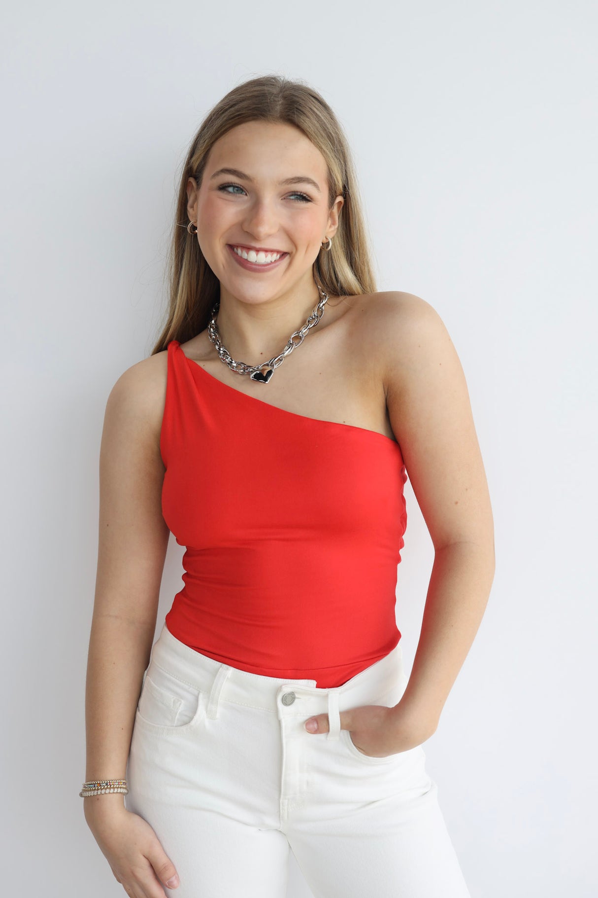BRUSHED SHOULDER BODYSUIT