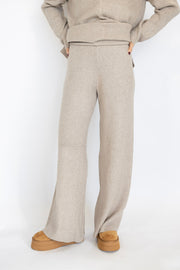 TONED WIDE LEG KNIT PANT