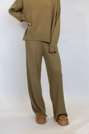 EARTH TONED KNIT PANT