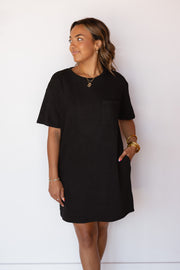 SHORT SLEEVE POCKET T DRESS