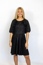 SASHAY SHIMMER RUCHED DRESS