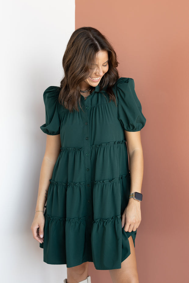 COLLARED SHIRT DRESS