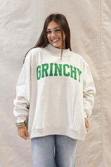 GRINCH/NAUGHTY REVERSE MOCKNECK SWEATSHIRT