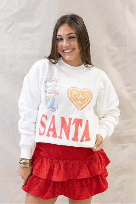 I HEART SANTA SWEATSHIRT