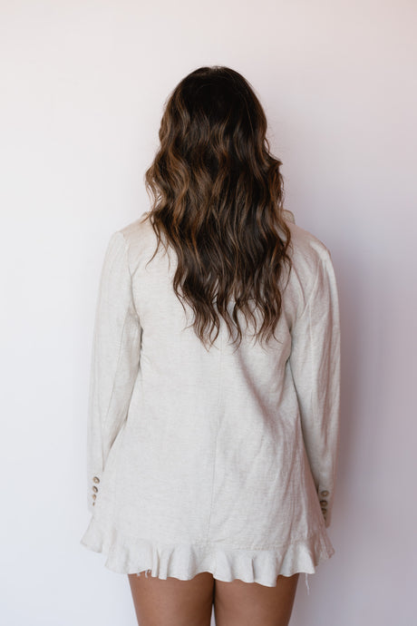 RUFFLE HEM DRESS JACKET