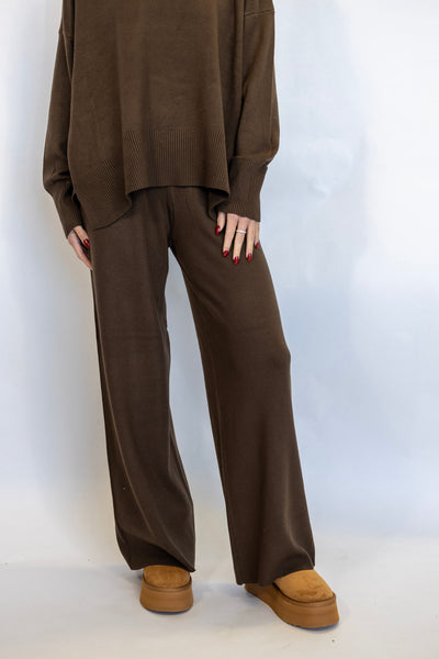 EARTH TONED KNIT PANT