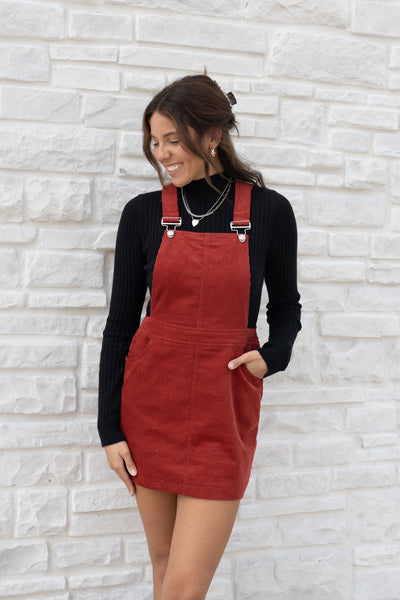 ROBYN CORDUROY OVERALL DRESS