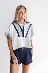 PULLOVER HALF ZIP TOP