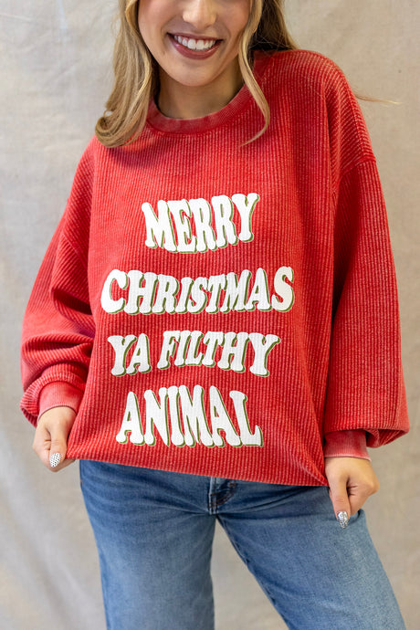 Filthy Animal Corded Sweatshirt