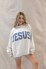 JESUS/GOD IS GOOD REVERSIBLE MOCK NECK SWEATSHIRT
