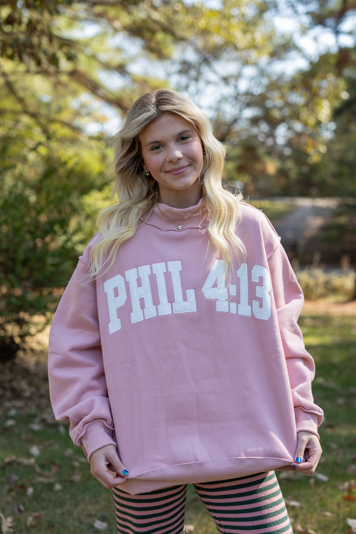 Phil 4:13 Embroidered Mockneck