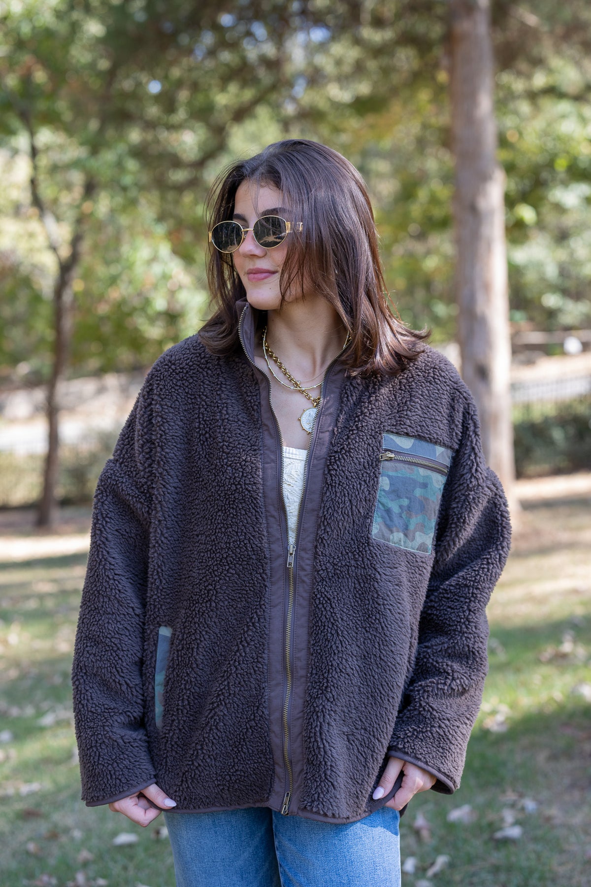 Shearling Zip Jacket
