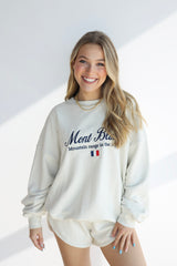 MONT BLANO EMBROIDERED KNIT SWEATSHIRT