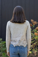Afternoon Lace Trim Cardigan