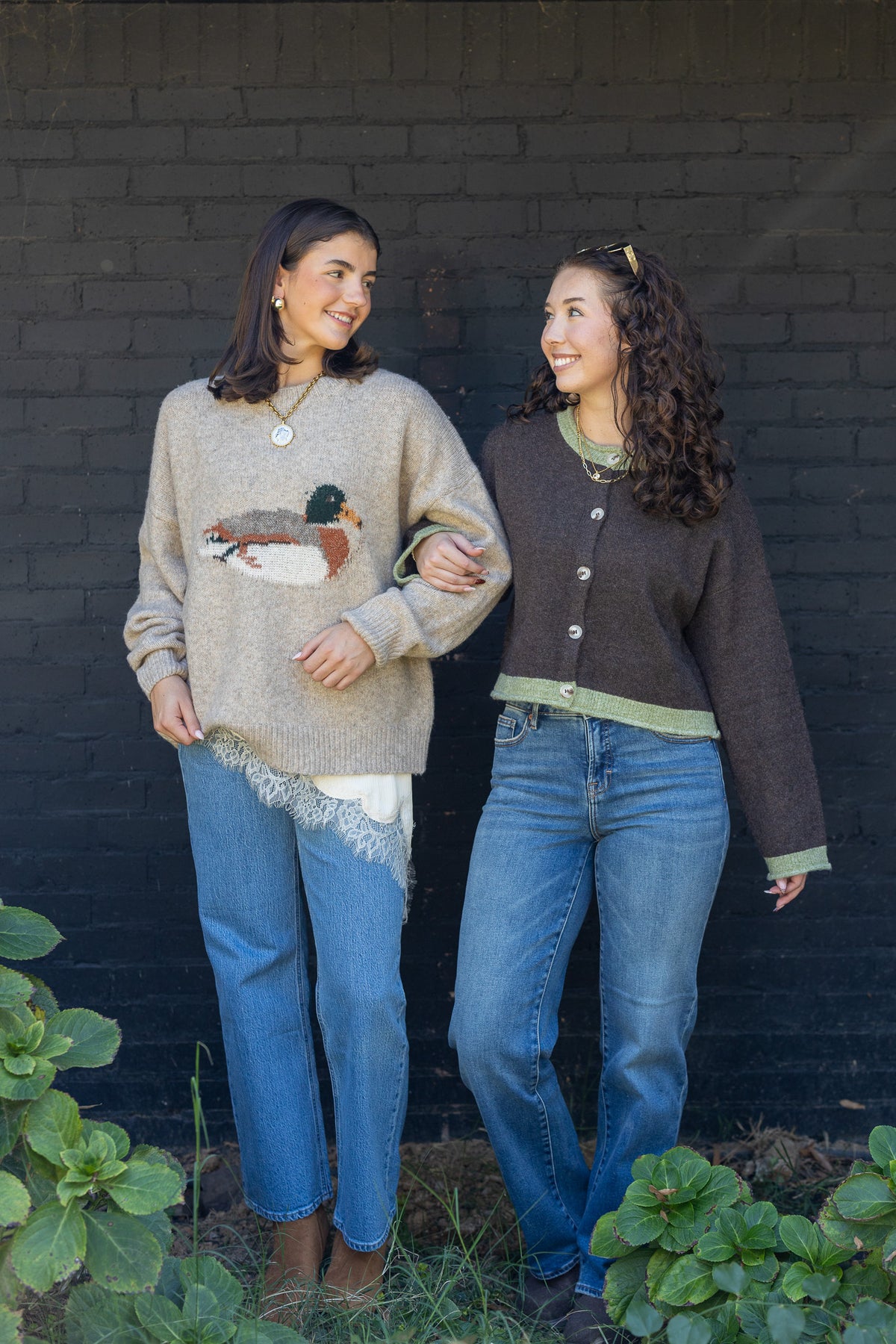 Duck Graphic Knit Sweater