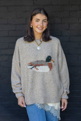 Duck Graphic Knit Sweater