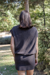 Off Shoulder Drop Waist Sweater Dress