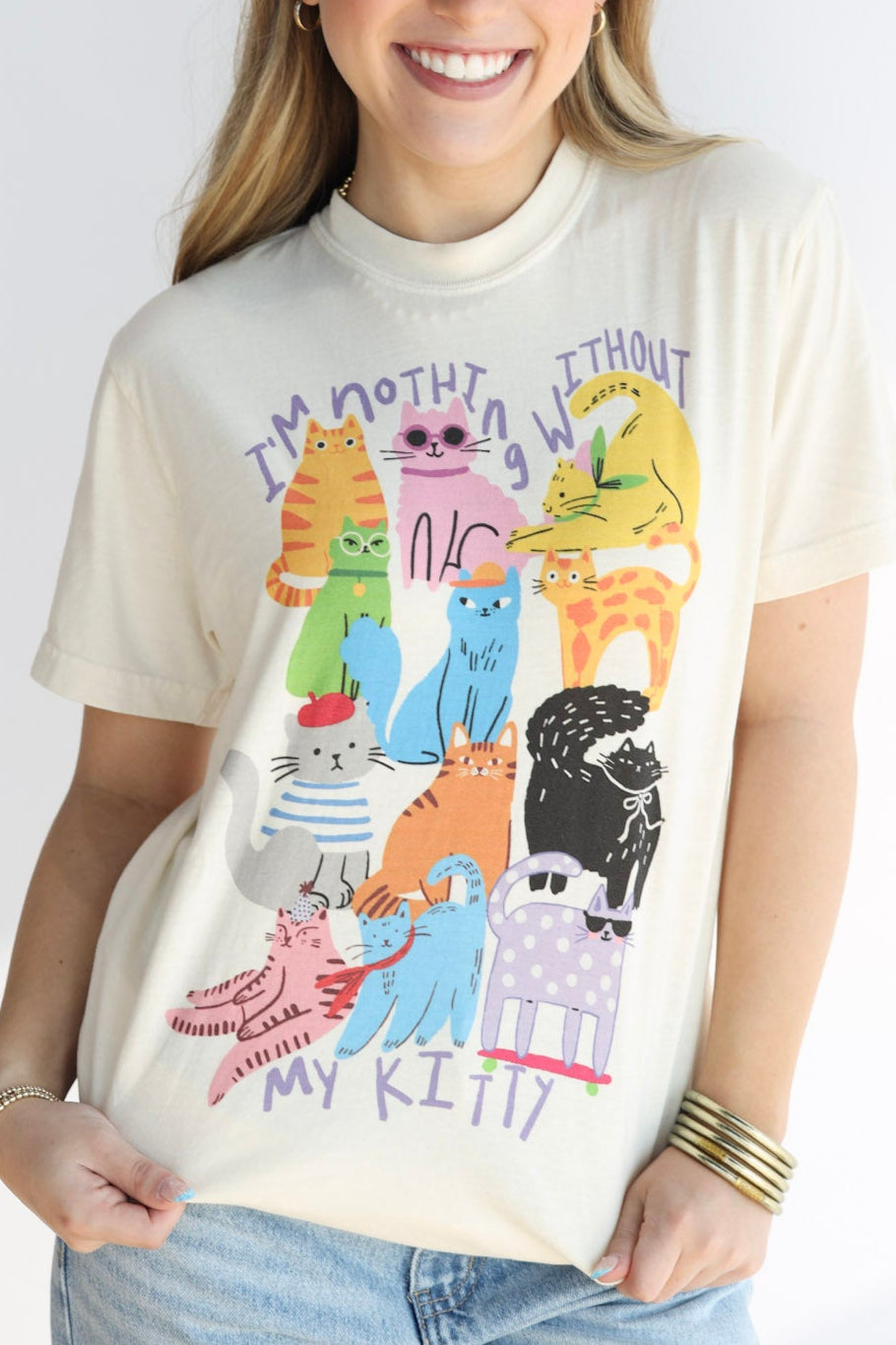 NOTHING WITHOU TMY KITTY TEE