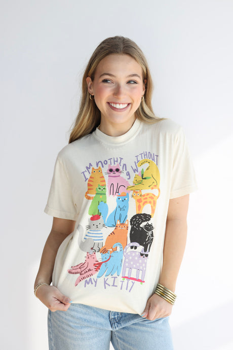 NOTHING WITHOU TMY KITTY TEE