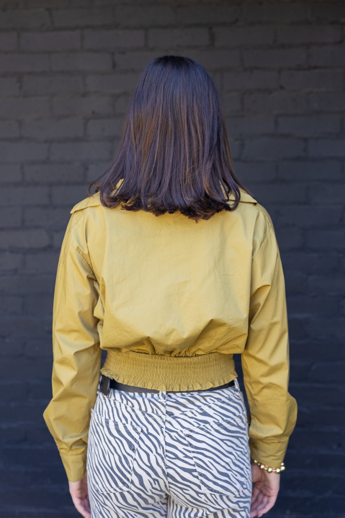 Collette Collared Wrap Top