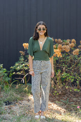 Plunge V-Neck Top