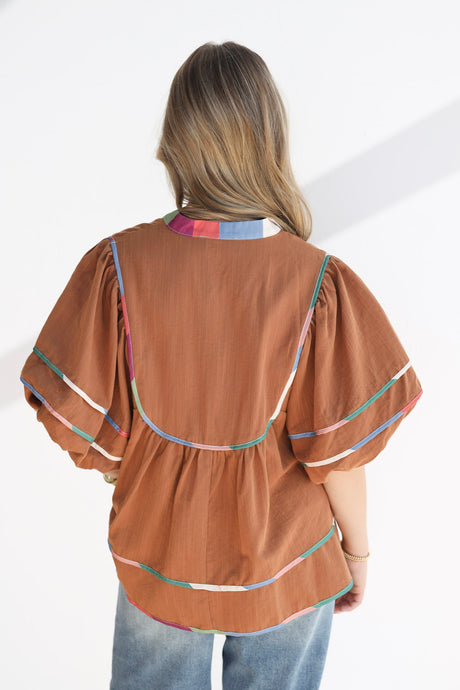 Multi Border Mini Top