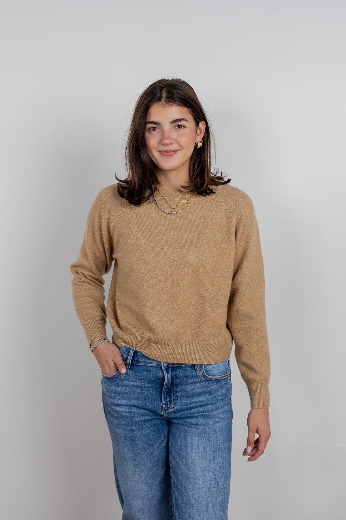 Raglan Crewneck Sweater