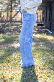 PEARL HR WIDE LEG JEAN