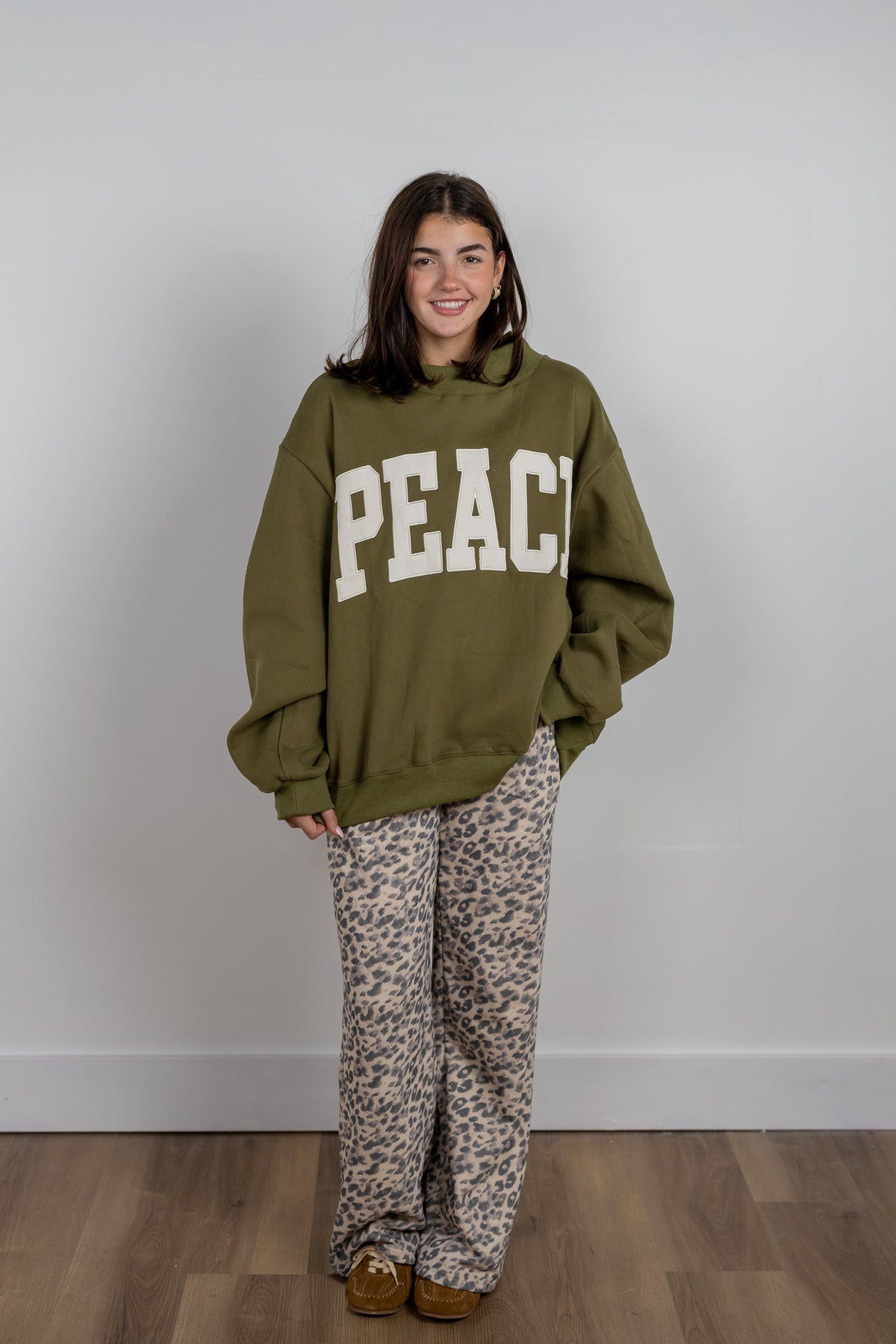 Leopard Wide Leg Pants