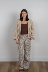 Leopard Wide Leg Pants