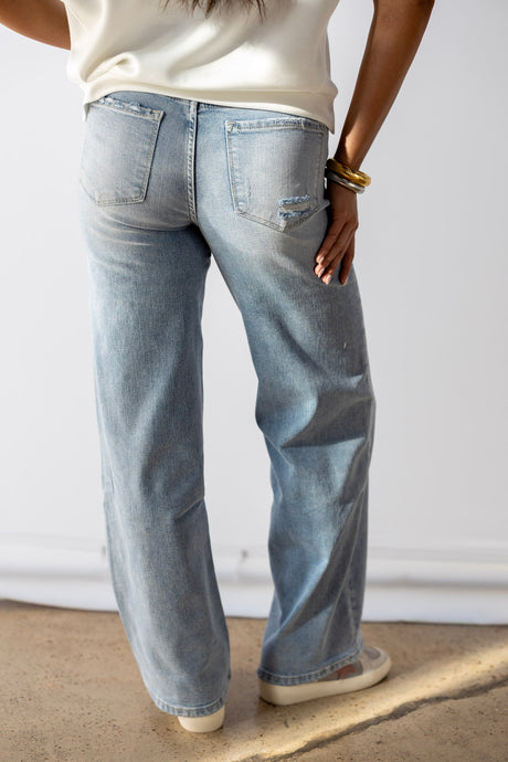SUPER WIDE HIGH RISE COMFORT JEAN