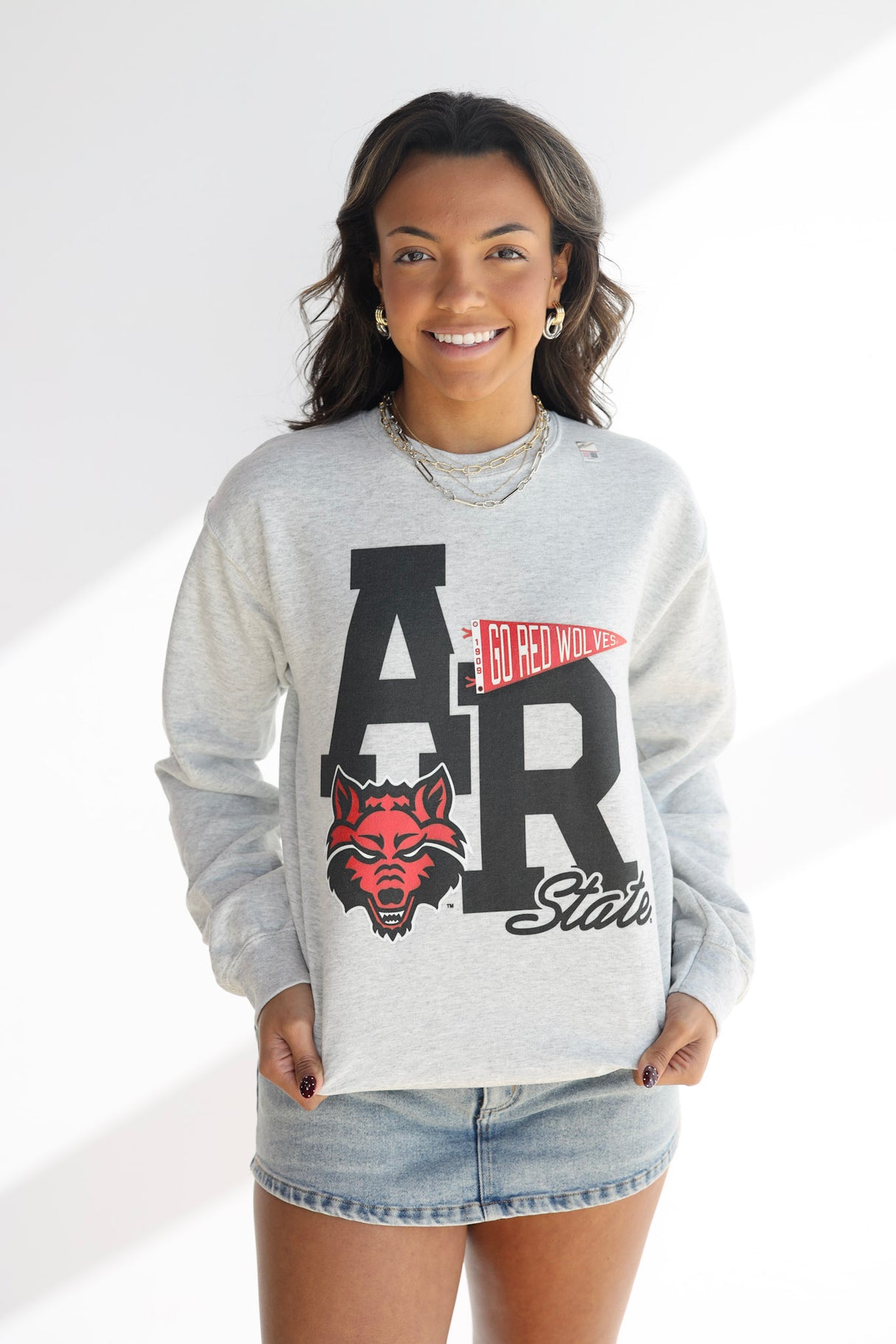 ASU PENNANT CREW SWEATSHIRT