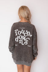 I LOVE TOUCHDOWS CORD SWEATSHIRT