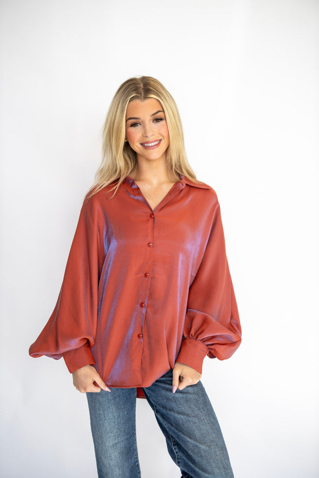 MELISSA BUTTON UP TOP