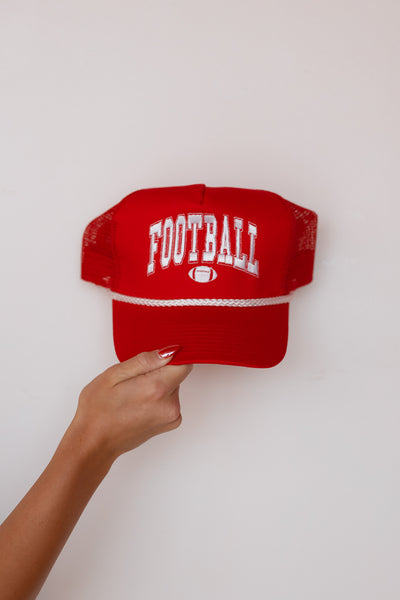 FOOTBALL ROPE TRUCKER HAT